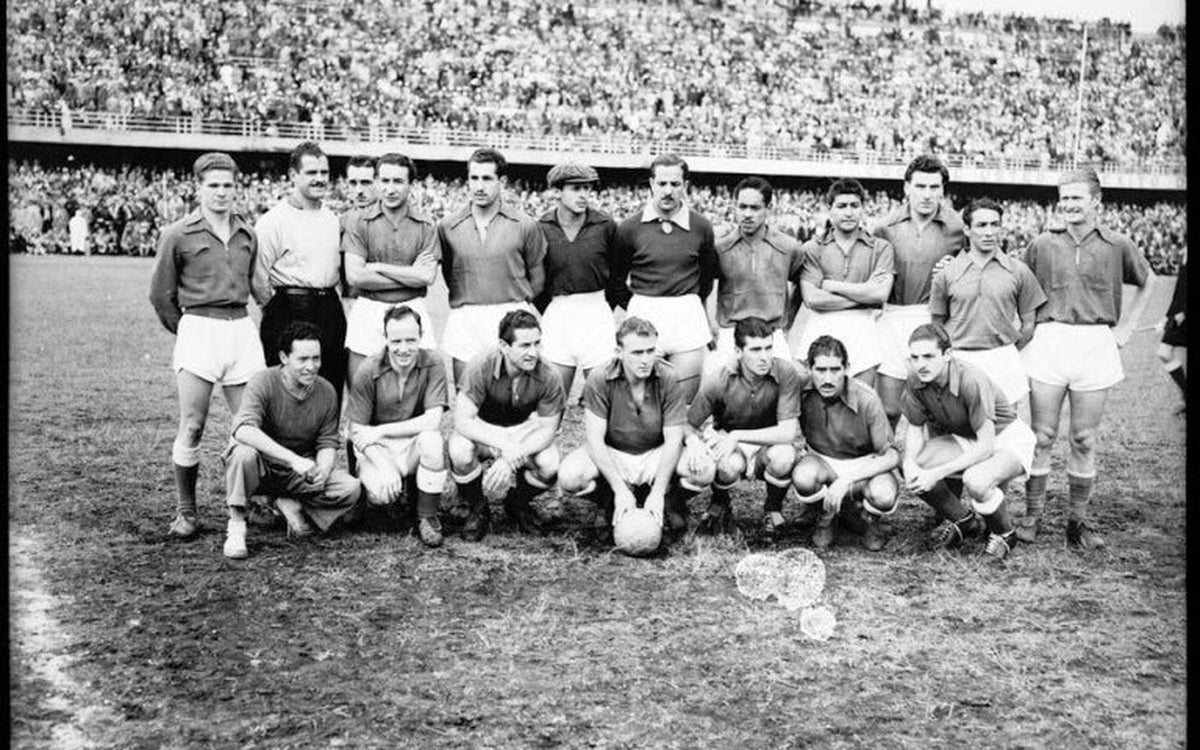 Foto de archivo del equipo de Millonarios en la época del Ballet Azul (foto: La Página Embajadora)
