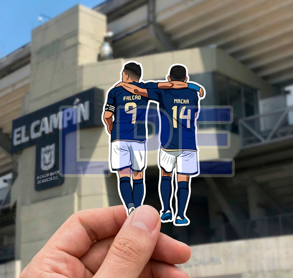 Stiker Falca y Macka